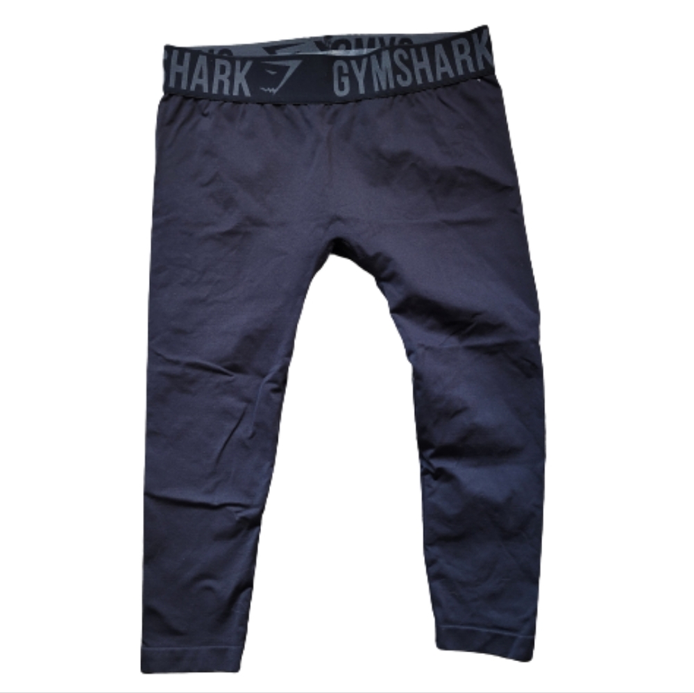 GYMSHARK Black 'Fit' Cropped Leggings
